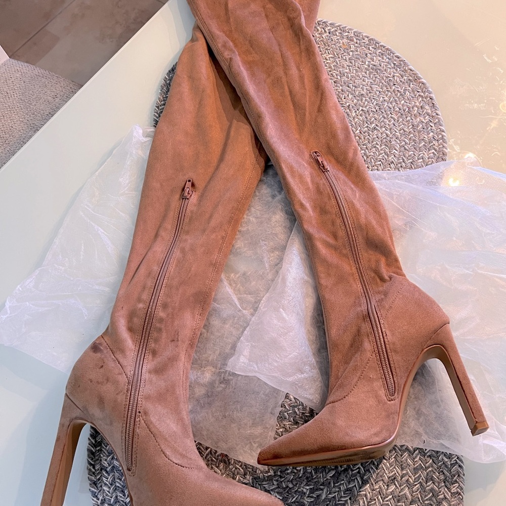 Taupe Over the knee Boots, like brand size 7